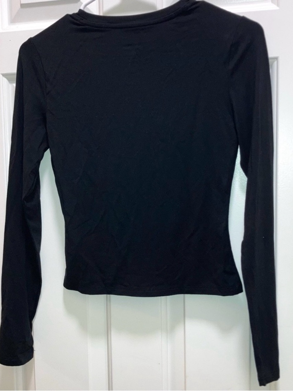 Women's Long Sleeve Base Layer T-Shirt - Wild Fable Black Size XXS new - Picture 4 of 4